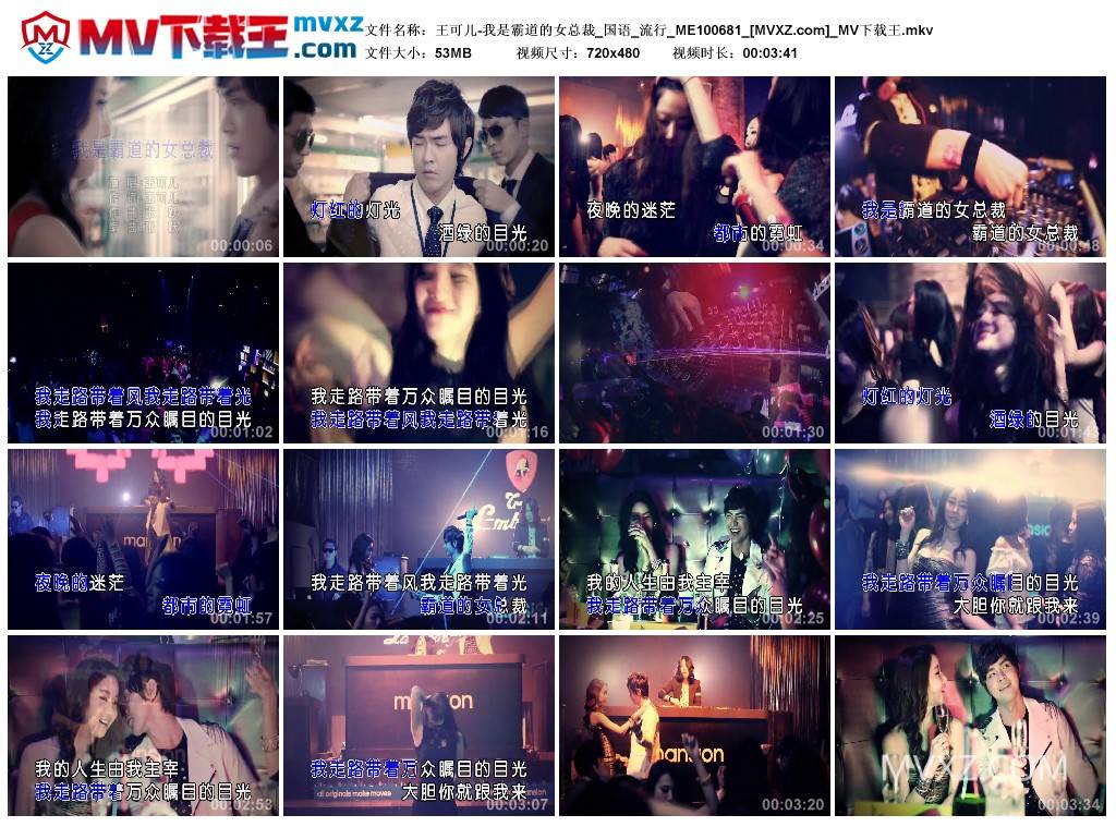 王可儿-我是霸道的女总裁_国语_流行_ME100681